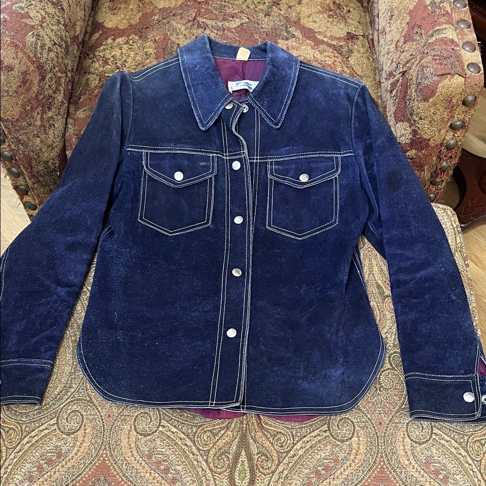 Blue Suede Jacket Vintage